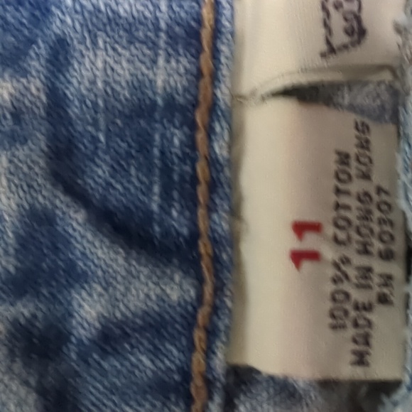 Vintage UNIONBAY High Waist Jean Shorts Juniors Size 11 - Picture 4 of 9